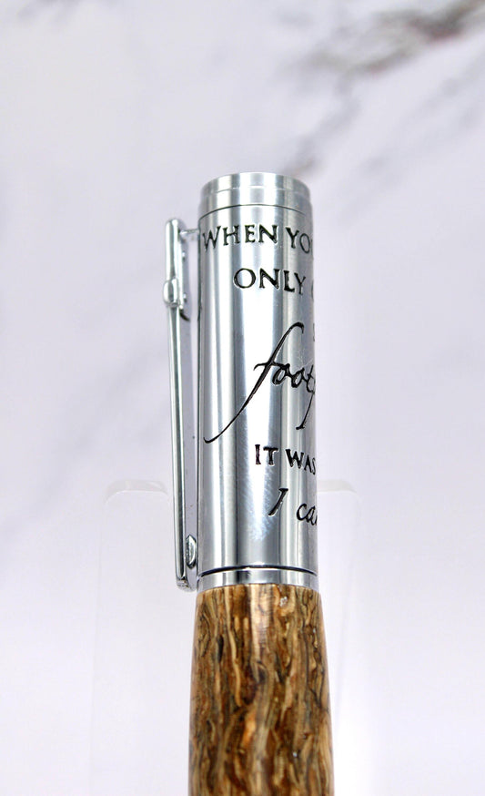 Footsteps In the Sand Inspirational Twist Pen