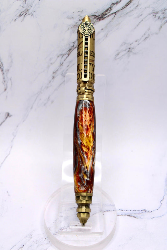 Firefighter "Push and Lock" Pen